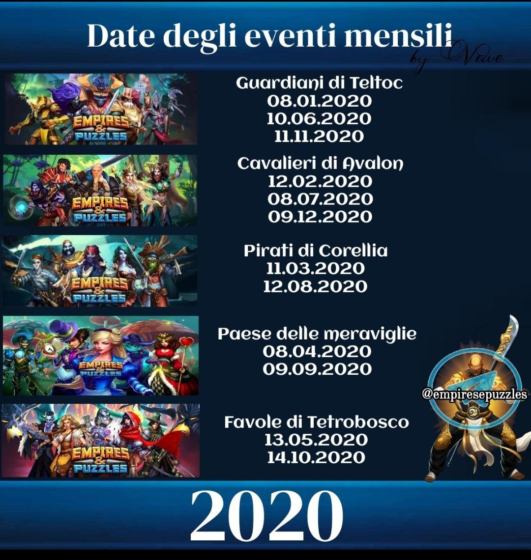prossimi eventi